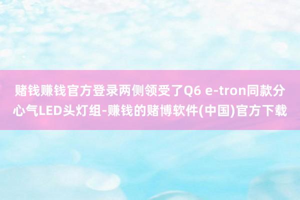 赌钱赚钱官方登录两侧领受了Q6 e-tron同款分心气LED头灯组-赚钱的赌博软件(中国)官方下载