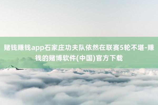 赌钱赚钱app石家庄功夫队依然在联赛5轮不堪-赚钱的赌博软件(中国)官方下载