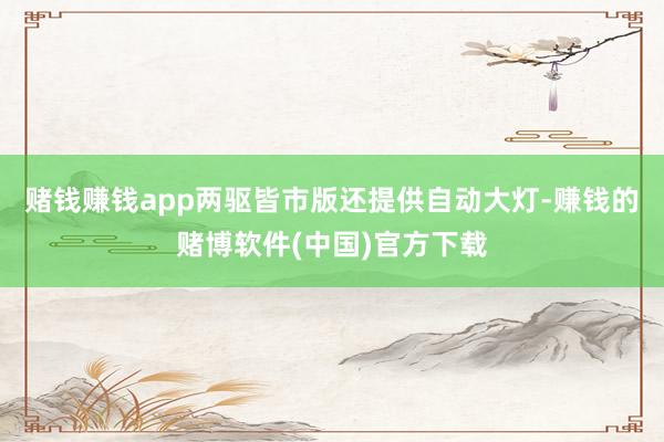 赌钱赚钱app两驱皆市版还提供自动大灯-赚钱的赌博软件(中国)官方下载