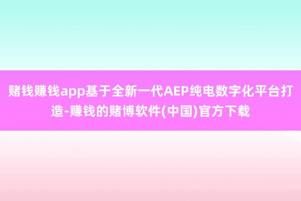 赌钱赚钱app基于全新一代AEP纯电数字化平台打造-赚钱的赌博软件(中国)官方下载