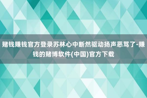 赌钱赚钱官方登录苏林心中断然驱动扬声恶骂了-赚钱的赌博软件(中国)官方下载