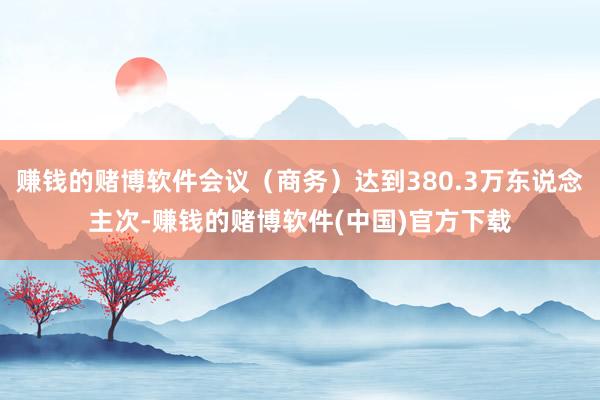 赚钱的赌博软件会议（商务）达到380.3万东说念主次-赚钱的赌博软件(中国)官方下载