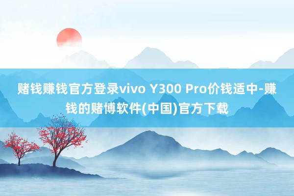 赌钱赚钱官方登录vivo Y300 Pro价钱适中-赚钱的赌博软件(中国)官方下载