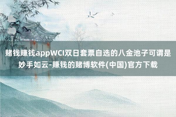 赌钱赚钱appWCI双日套票自选的八金池子可谓是妙手如云-赚钱的赌博软件(中国)官方下载