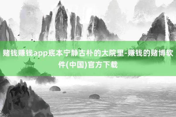 赌钱赚钱app底本宁静古朴的大院里-赚钱的赌博软件(中国)官方下载